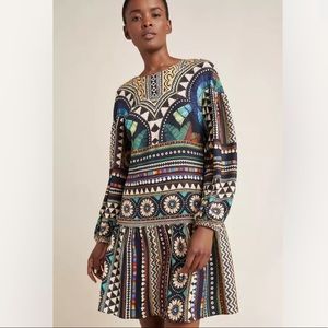 Anthro Farm Rio Carlotta Tunic Dress Abstract